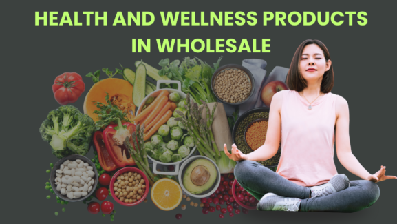 On a clear background, a flat lay of popular health and wellness items such as skincare products, essential oils, fitness equipment, and supplements.